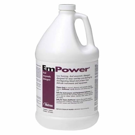 Empower Dual Enzymatic Instrument Detergent Liquid Concentrate 1 gal. Jug Fresh Scent, 4PK 10-4100